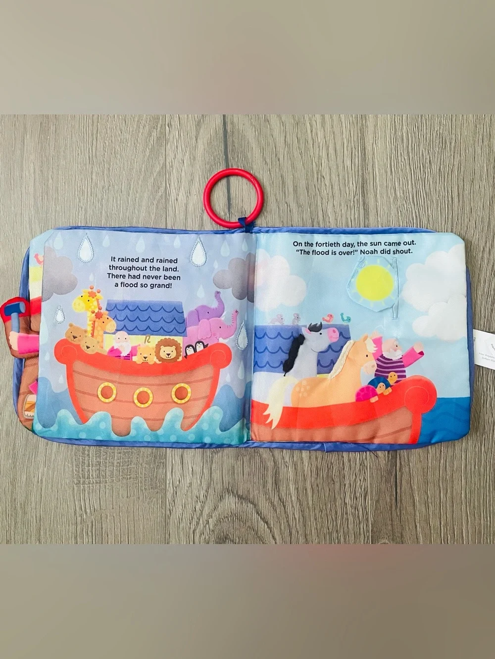 Kidsbooks Noah's Ark Baby Soft Sensory Play Book Animals Bible Activity Book